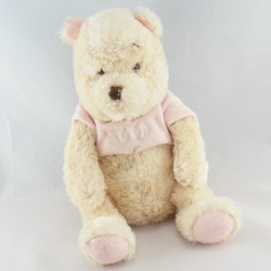 Doudou Winnie l'Ourson créme pull rose Disney