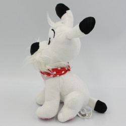 Peluche chien blanc Idéfix foulard rouge EDITIONS ALBERT RENE