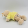 Doudou vache beige jaune nuage ballon GIPSY