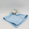 Doudou plat lion bleu orange KING BEAR