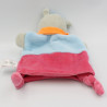 Doudou marionnette ane cheval gris rose bleu coucou BABY NAT