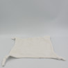 Doudou plat carré blanc sapins VERTBAUDET