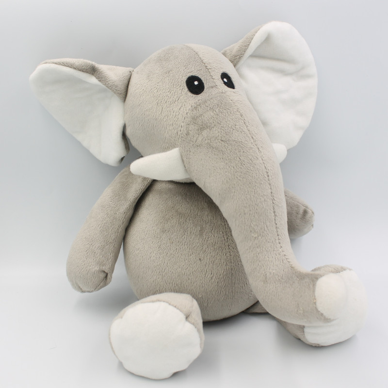 Peluche éléphant gris lesté ZD TRADING JURONG 
