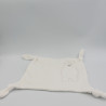 Doudou plat ours blanc VERTBAUDET