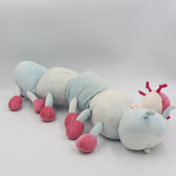 Doudou musical chenille bleu rose coccinelle JACADI