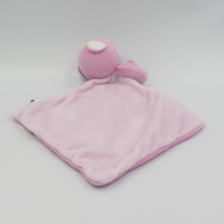 Doudou plat ours rose MES PETITS CAILLOUX CMP