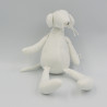 Doudou souris blanche tissu Oscar J-LINE