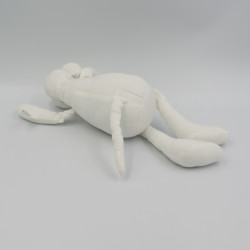 Doudou souris blanche tissu Oscar J-LINE
