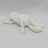 Doudou souris blanche tissu Oscar J-LINE