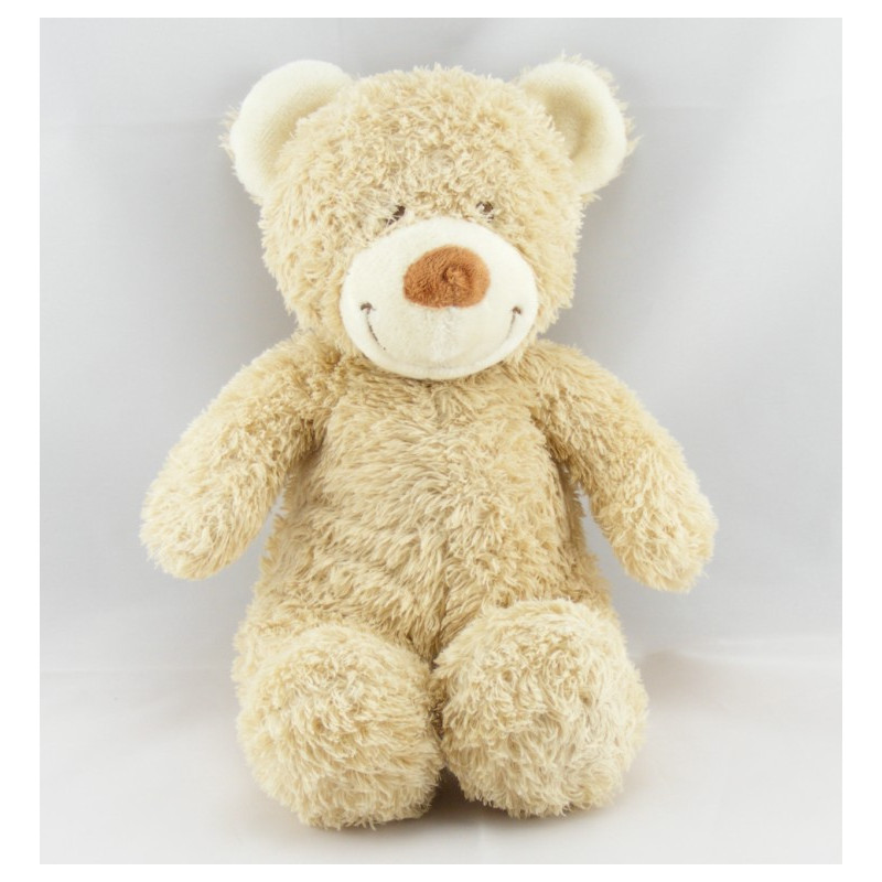 Doudou ours beige couché TEX
