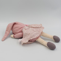 Doudou Poupée bébé rose pois Mademoiselle cassis Corolle