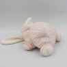 Doudou Lapin Boule lilirose carreaux rose ruban Kaloo