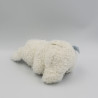Doudou lapin blanc bleu rayé TARTINE ET CHOCOLAT