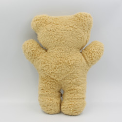 Ancienne peluche ours beige AJENA Vintage 28 cm