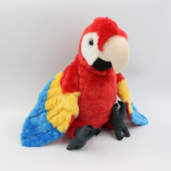 Peluche perroquet - ara rouge - 11cm