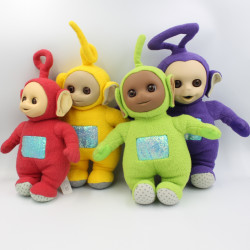 Peluches Teletubbies au complet Po Laa-laa Dipsy Tinky-Winky