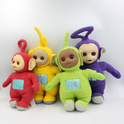 Peluches Teletubbies au complet Po Laa-laa Dipsy Tinky-Winky