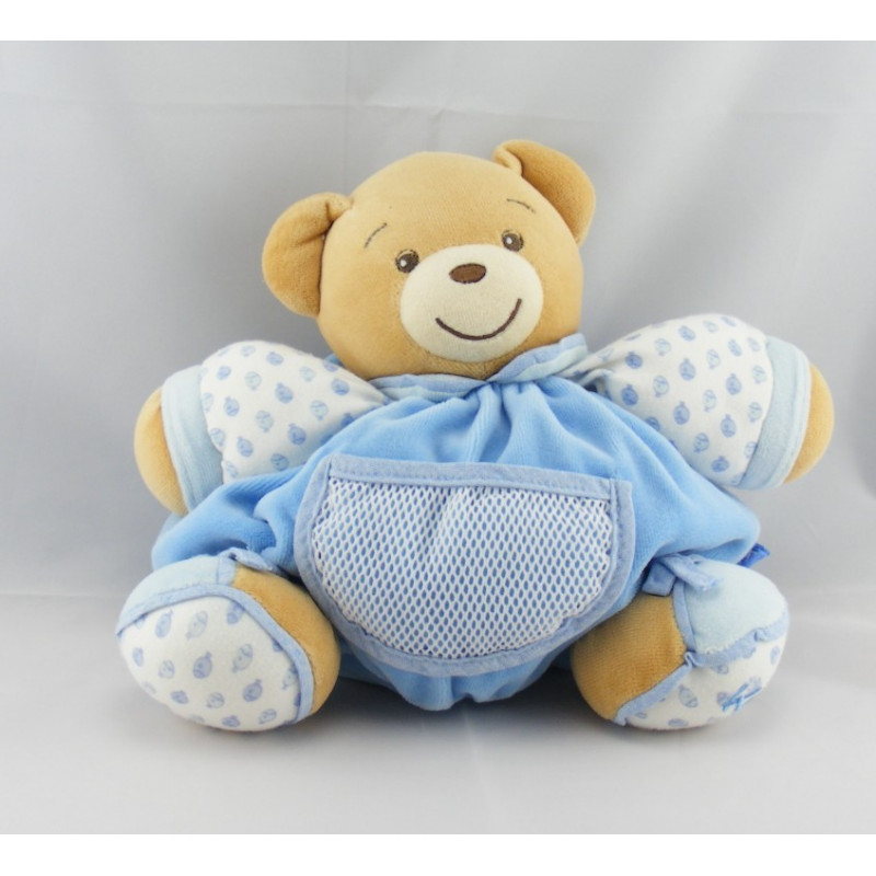 Doudou ours patapouf poisson bleu KALOO