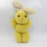 Ancienne peluche lapin jaune CHAMTI