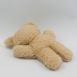 Ancienne peluche ours beige museau blanc