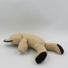 Ancienne Peluche chat beige marron Vintage
