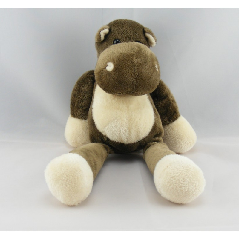 Doudou hippopotame marron NICOTOY