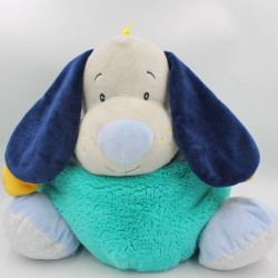 Doudou range pyjama chien bleu vert gris blanc jaune Pépin Baby nat