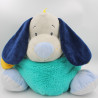 Doudou range pyjama chien bleu vert gris blanc jaune Pépin Baby nat