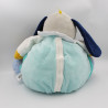 Doudou range pyjama chien bleu vert gris blanc jaune Pépin Baby nat