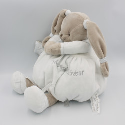 Doudou et compagnie range pyjama lapin blanc beige étoiles Céleste