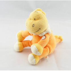 Doudou  dinosaure jaune orange BENGY