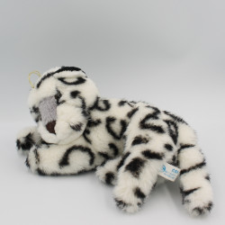 Peluche chat léopard blanc noir SANDY