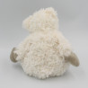 Doudou ours blanc beige vichy ENESCO