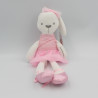 Doudou lapin blanc tutu rose BABYPLAY MAMAMIYAS & PAPAS