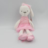 Doudou lapin blanc tutu rose BABYPLAY MAMAMIYAS & PAPAS