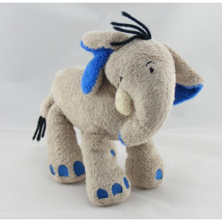 Doudou éléphant beige bleu ORCHESTRA