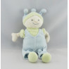 Doudou lutin clown bleu vert JOLLYBABY