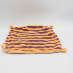 Doudou plat orange violet rhinocéros Hino le Rhino DPAM