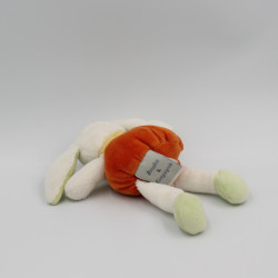 Doudou et compagnie lapin musical blanc orange vert