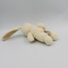 Doudou Lapin écru écharpe beige NICOTOY 20 cm