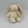 Doudou Lapin écru écharpe beige NICOTOY