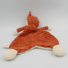 Doudou plat renard orange blanc JELLYCAT