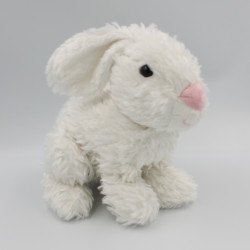 Doudou peluche lapin blanc GIPSY