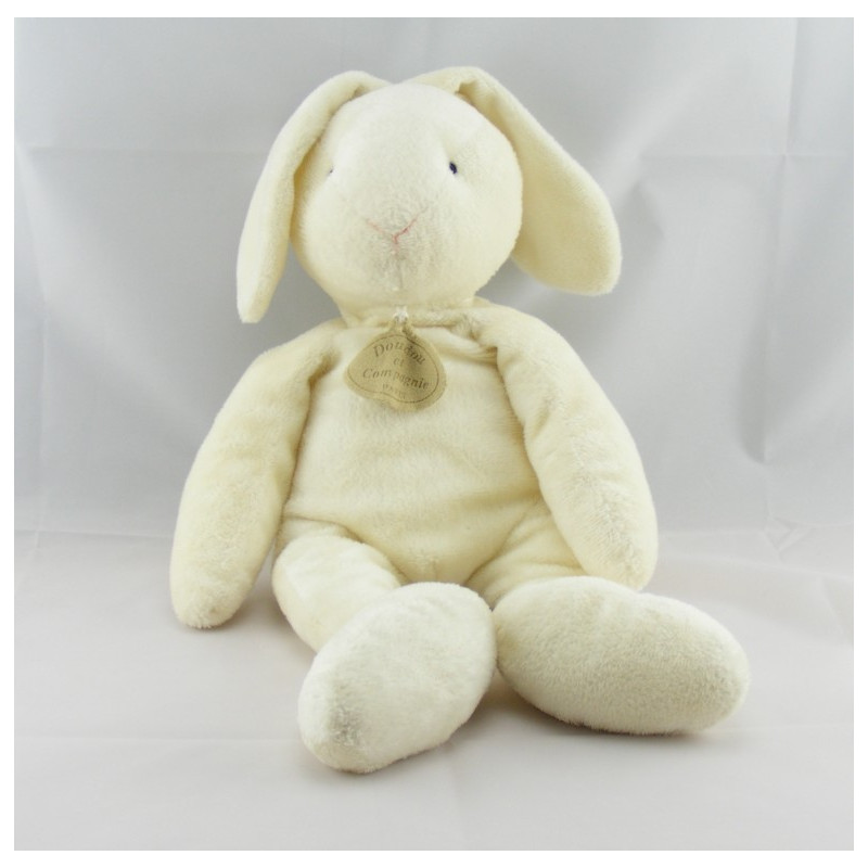 Doudou lapin blanc tout doux DOUDOU ET COMPAGNIE
