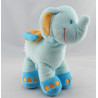 Doudou éléphant bleu POMMETTE