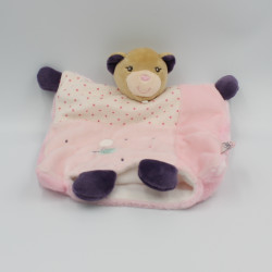 Doudou plat ours rose...