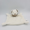 Grand Doudou plat ours blanc bandanas gris NICOTOY