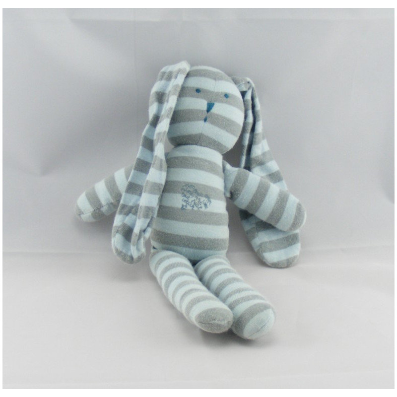 Doudou lapin gris PETIT BATEAU 