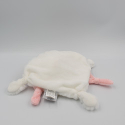 Doudou et compagnie plat licorne blanc rose pailletée doré