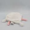 Doudou et compagnie plat licorne blanc rose pailletée doré